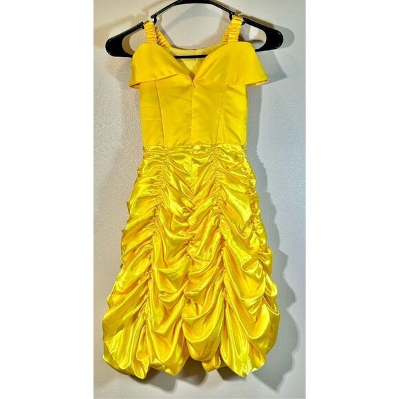 JerrisApparel Beauty & The Beast Princess  Off Shoulder Toddler Girls Costume 5T - Picture 3 of 9